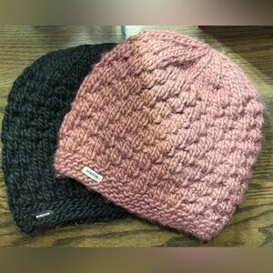 Burton Knit Pink and Black Beanie Duo OS